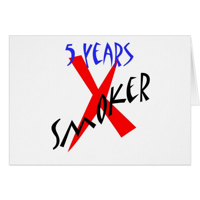 X喫煙者5年の赤の (正面横)