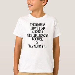 X常に10おもしろいな数学の冗談 Tシャツ
