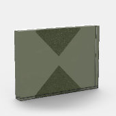 X幾何はっきりしたモスグリーンフォトブロック フォトブロック (左)