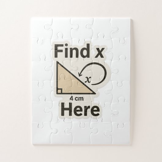 X数学のジョークのステッカーを見つけるおもしろい- Geometry Pun ジグソーパズル (縦)