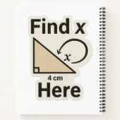 X数学のジョークのステッカーを見つけるおもしろい- Geometry Pun ノートブック (裏面)