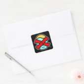 X氏 – 匿名ミステリアス人物v2スクエアスティック スクエアシール (封筒)