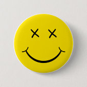 X目の顔 缶バッジ (正面)