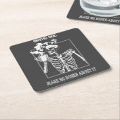 X線おもしろいカスタマイズ可能な医療ジョブオルソドドキュメント スクエアペーパーコースター (アングル)