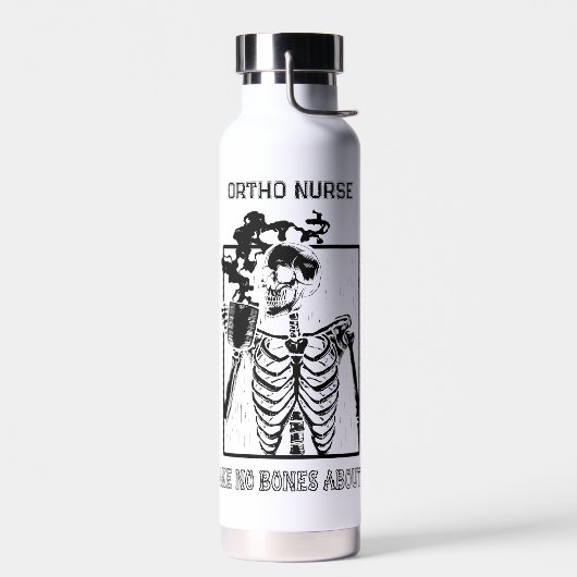 X線おもしろいカスタマイズ可能な医療ジョブオルソナース ウォーターボトル (左面)