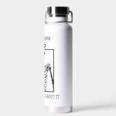 X線おもしろいカスタマイズ可能な医療ジョブオルソナース ウォーターボトル (背面)