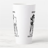 X線おもしろいカスタマイズ可能な医療ジョブオルソナース カフェラテマグ (正面)