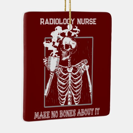 X線おもしろいカスタマイズ可能な医療業務放射線学RN セラミックオーナメント (右)