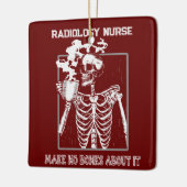 X線おもしろいカスタマイズ可能な医療業務放射線学RN セラミックオーナメント (左)