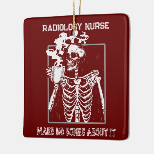 X線おもしろいカスタマイズ可能な医療業務放射線学RN セラミックオーナメント (左)
