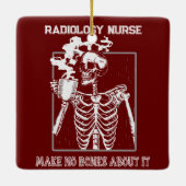 X線おもしろいカスタマイズ可能な医療業務放射線学RN セラミックオーナメント (裏面)