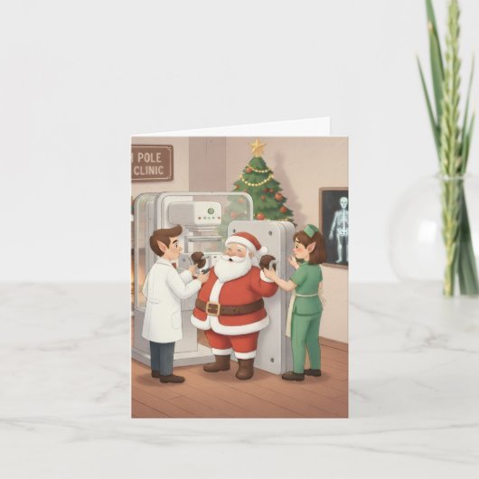 X線おもしろいTechs用かわいいクリスマスカード カード (正面)