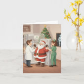 X線おもしろいTechs用かわいいクリスマスカード カード (黄色い花)