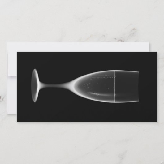 X線お祝いシャンパンブラック&ホワイト (正面)