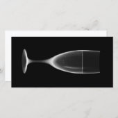 X線お祝いシャンパンブラック&ホワイト (正面/裏面)