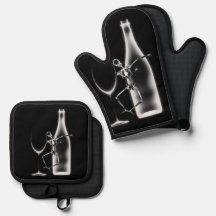 X線お祝いスケルトン&ワイン