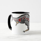 X線のカンガルー マグカップ (正面左)