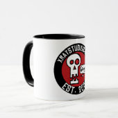 X線のスタジオ米国東部標準時刻の2051年の信号器のマグ マグカップ (正面左)