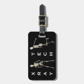 X線の技術および3つのおもしろいの骨組 ラゲッジタグ (正面縦)