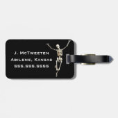 X線の技術および3つのおもしろいの骨組 ラゲッジタグ (裏面横)