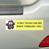 X線の技術はあなたを通って正しく見ることができます! バンパーステッカー (車上)