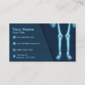 X線の技術者の整形外科のリュウマチ医 名刺 (正面)