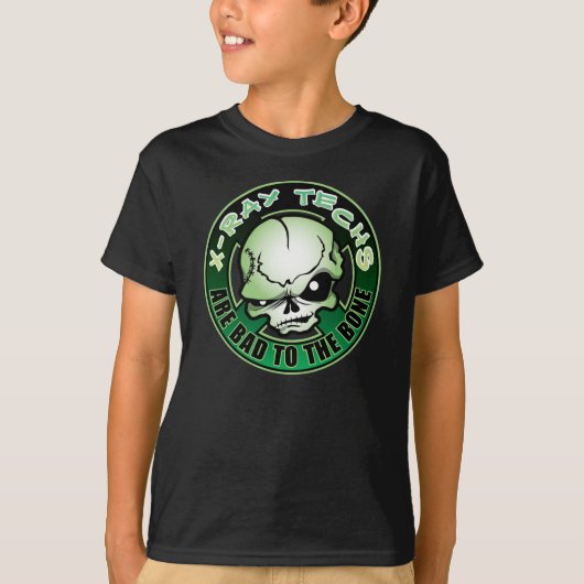 X線の技術: 骨への悪い状態 Tシャツ (正面)