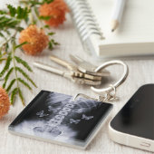 X線の概念的な蝶Keychain キーホルダー (正面右)