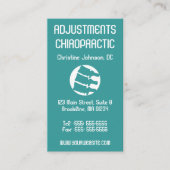 X線の芸術の縦のカイロプラクティックの名刺 名刺 (正面)