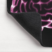 X線の頭脳の側面図のピンク マウスパッド (コーナー)