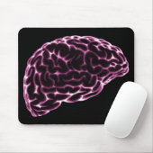 X線の頭脳の側面図のピンク マウスパッド (マウス)