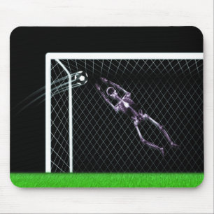 X線の骨組サッカーのゴールキーパーのオリジナル マウスパッド