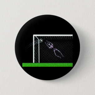 X線の骨組サッカーのゴールキーパーのオリジナル 缶バッジ