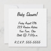 X線の骨組女性及び乳母車-青 招待状 (裏面)