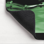 X線の骨組水泳-緑 マウスパッド (コーナー)