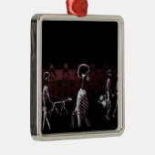 X線の骨組真夜中の散歩-オリジナル メタルオーナメント (右)