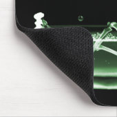 X線の骨組Bathの黒の緑 マウスパッド (コーナー)