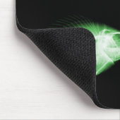 X線の魚は黒い緑を追跡します マウスパッド (コーナー)