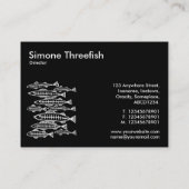 X線の魚-黒(プラチナ) 名刺 (裏面)