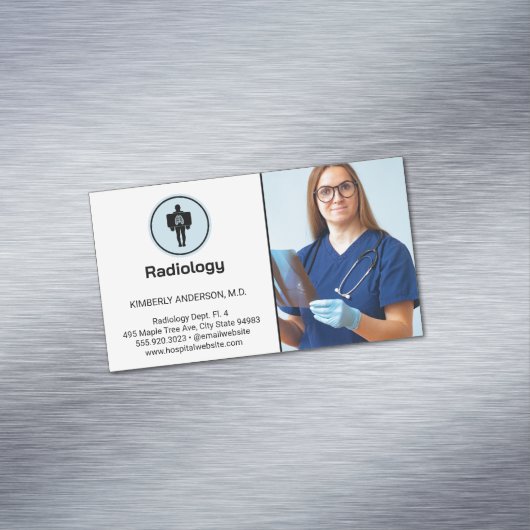 X線を検査する医師 マグネット名刺 (インサイチュ)