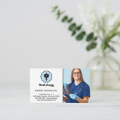 X線を検査する医師 名刺 (スタンド正面)