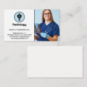 X線を検査する医師 名刺 (正面/裏面)