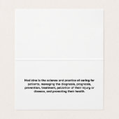 X線を検査する医師 名刺 (内部フラット)