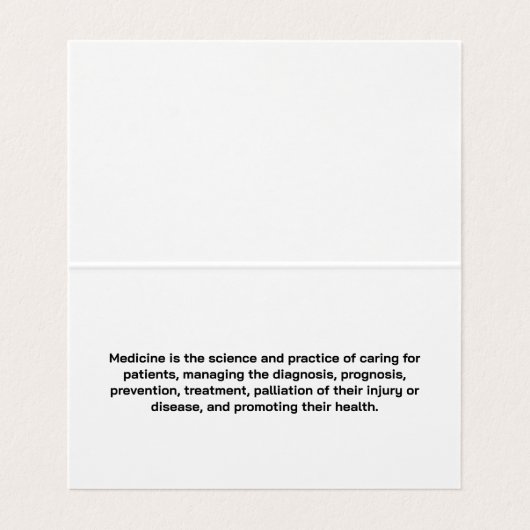 X線を検査する医師 名刺 (内部フラット)