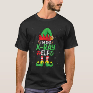 X線エルフです Xmas放射線技師 レントゲン技師 Tシャツ