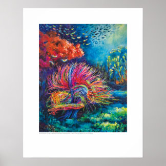 X線カバーアート – Cranial Coral MRI by L.レイニー ポスター