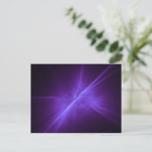 X線カラーバースト – 紫 ポストカード (スタンド正面)