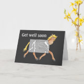 X線カード早く元気になれ カード (黄色い花)