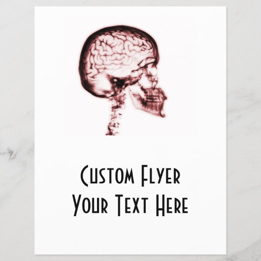 X線スカル脳 – 赤 チラシ (正面)