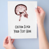 X線スカル脳 – 赤 チラシ (手)